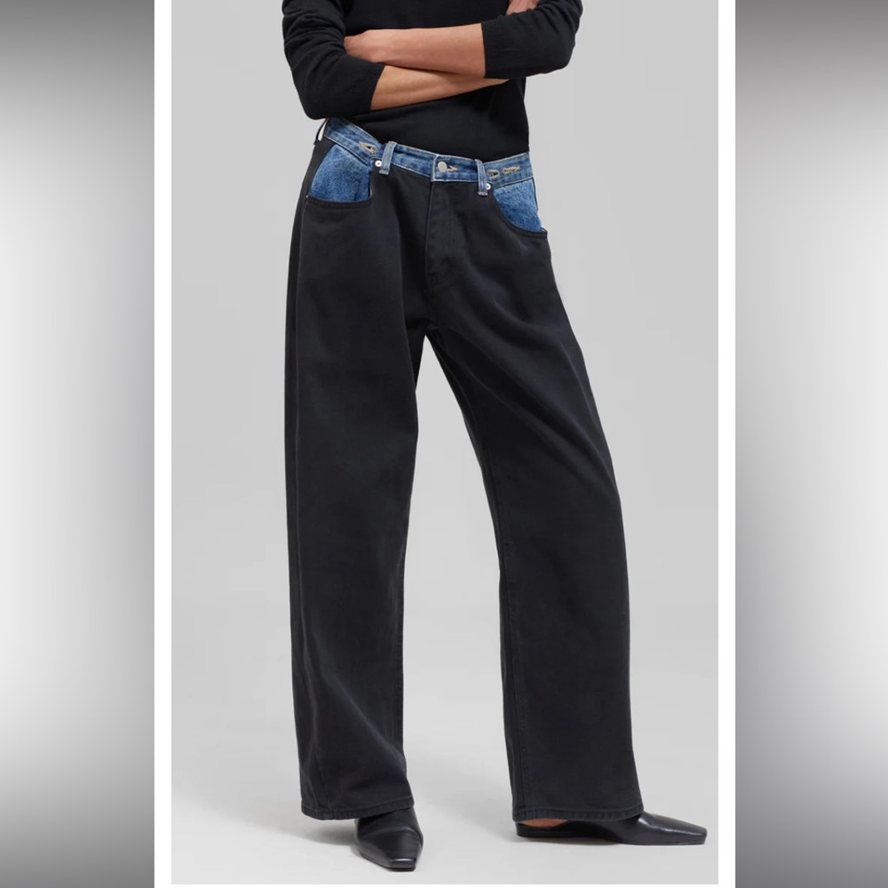 The Frankie Shop Hayla Contrast Denim Pants Jeans XS/S